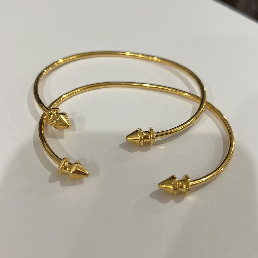 Sarah Chloe Gold Bangles - Picture 4 of 7